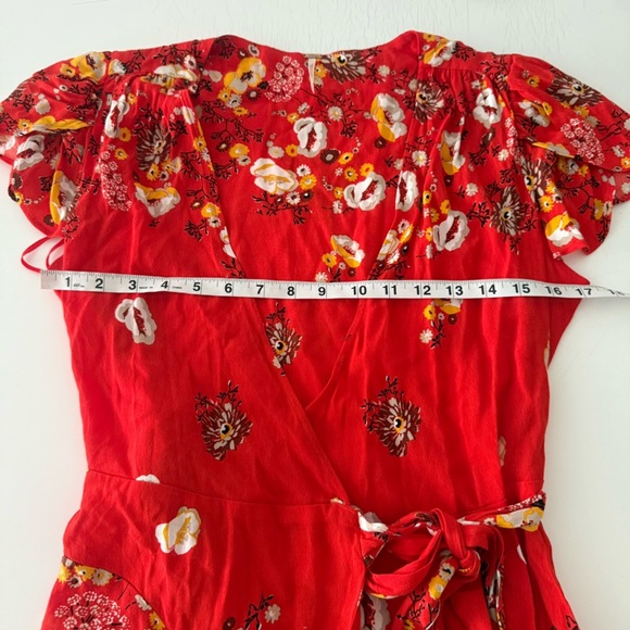 Free People Jess Floral Wrap Maxi Dress Flower - Picture 8 of 15